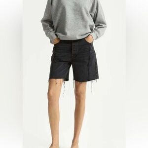 DALA Partner Short White Optico Denim Shorts Size 30 NWT